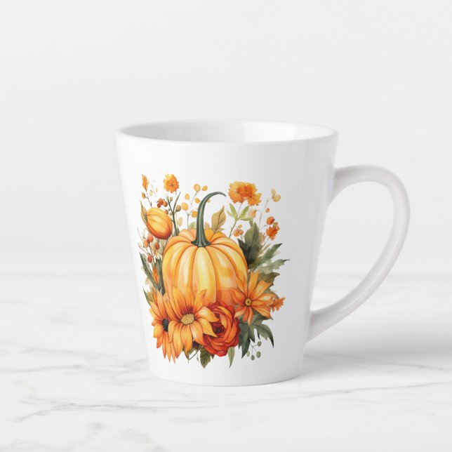 Herbst Kürbis  Milchtasse (Rechts)