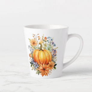 Herbst Kürbis Milchtasse