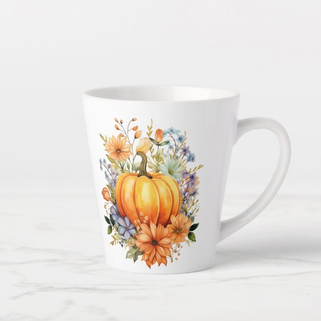 Herbst Kürbis  Milchtasse (Rechts)