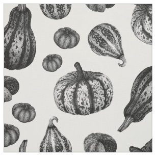 Herbst-Kürbis-Muster-Tinten-Punktierung, die Stoff