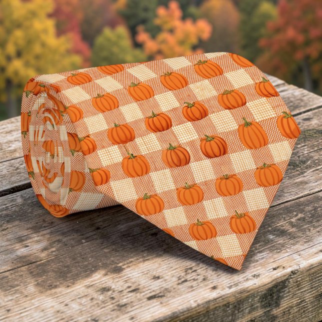 Herbst-Kürbis-Schlips Krawatte (Von Creator hochgeladen)
