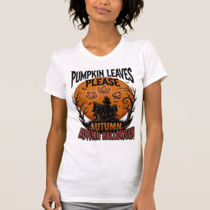 Herbst-Kürbis-Shirt mit Vintage-spooky-Herbstlaub T-Shirt