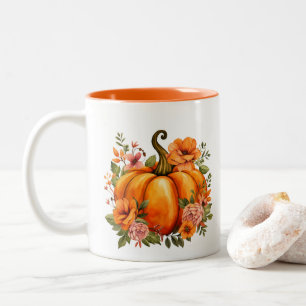 Herbst Kürbis Zweifarbige Tasse