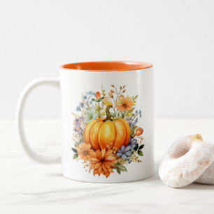 Herbst Kürbis Zweifarbige Tasse