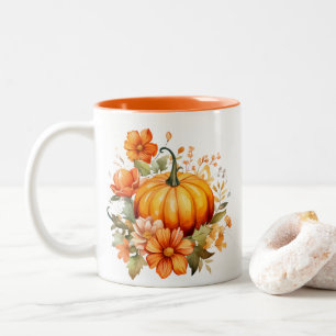 Herbst Kürbis Zweifarbige Tasse
