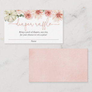 Herbst Kürbisbaby Dusche Windel Gewinnkarten Begleitkarte