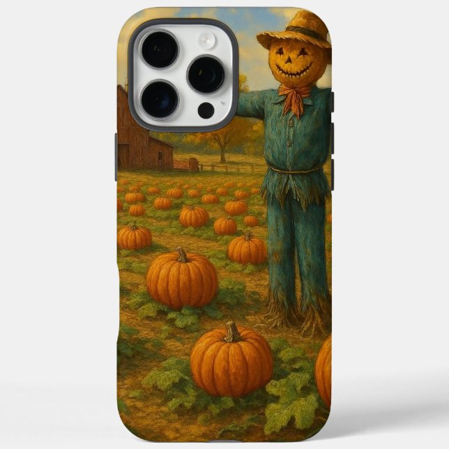 Herbst-Kürbisfeld & Vogelscheuche Case-Mate iPhone Hülle (Rückseite)