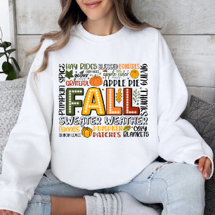 Herbst Kürbisgewürz Gemüchtes Sweatshirt