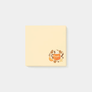 Herbst-Kürbisgewürz-Post-It-Notizen Post-it Klebezettel