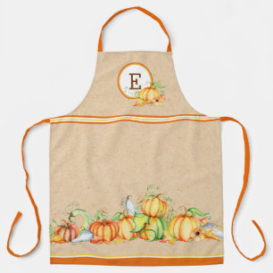 Herbst-Kürbisse monogrammiert Schürze