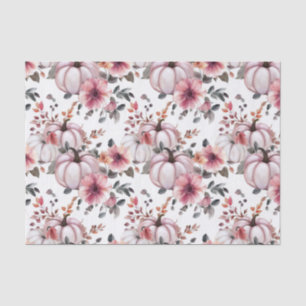 Herbst-Kürbisse und Blumen Herbst Muster Decoupage Seidenpapier