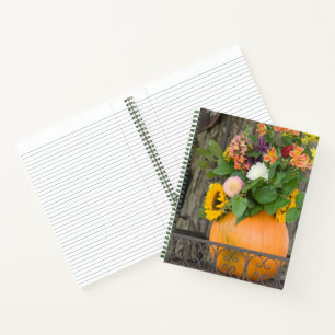 Herbst-Kürbisstrauß Notizbuch