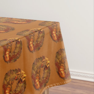 Herbst-Kürbiswreath-Erntedank-Tischdecke Tischdecke