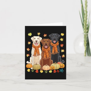 Herbst Kürkin Labrador Retriever Thanksgivin Karte