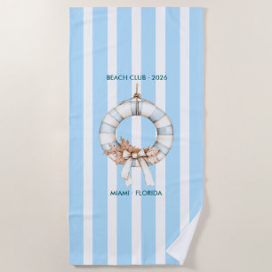 Herbst - Küsten Chic Beach Club Strandtuch