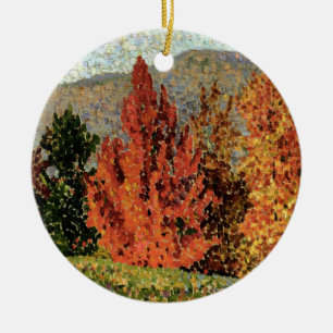 Herbst-Landschaft, c.1903 (Öl auf Leinwand) Keramik Ornament