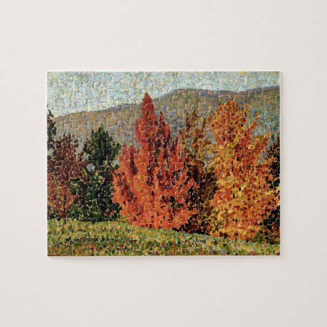 Herbst-Landschaft, c.1903 (Öl auf Leinwand) Puzzle (Horizontal)