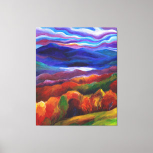Herbst Landschaft Fantasie Mauer Kunst Leinwanddruck