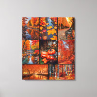 Herbst Landschaft Foto Collage Kunst
