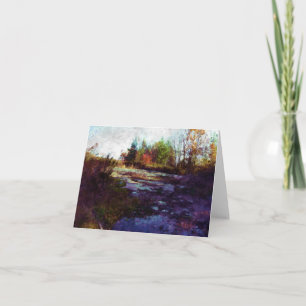Herbst Landschaft Kunst Karte