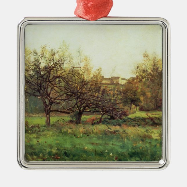 Herbst-Landschaft Ornament Aus Metall (Vorne)
