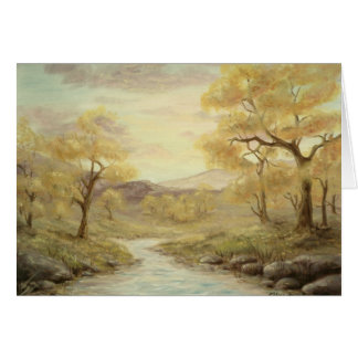 Herbst-Landschaftsleere Karte