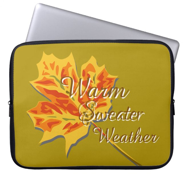 Herbst Laptopschutzhülle (Vorderseite)