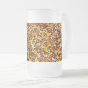 Herbst lässt Abstrakte Mattierte Glass-Bier-Tasse Mattglas Bierglas