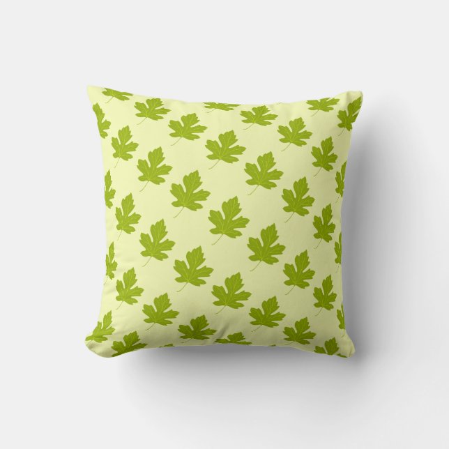 Herbst lässt Akzent Pillow Kissen (Vorderseite)