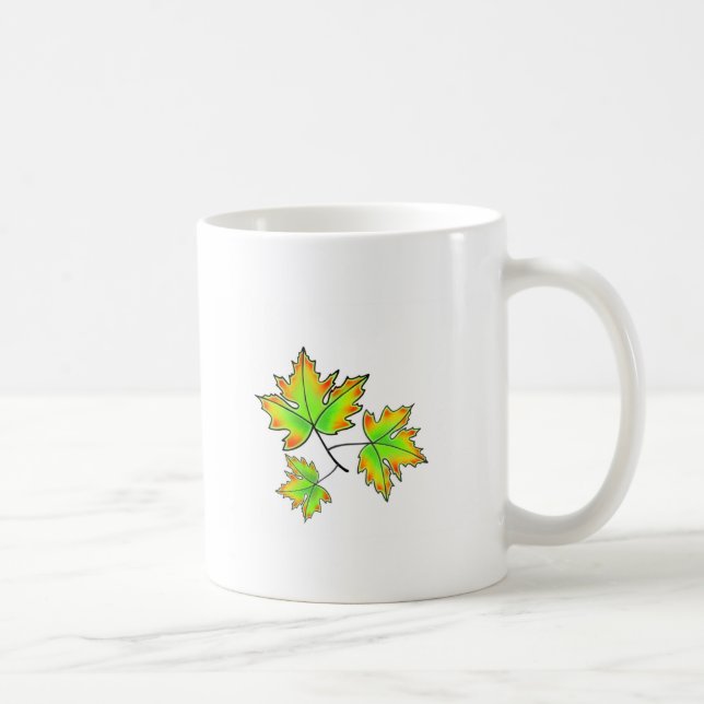 Herbst lässt eleganten Fall botanisch Kaffeetasse (Rechts)