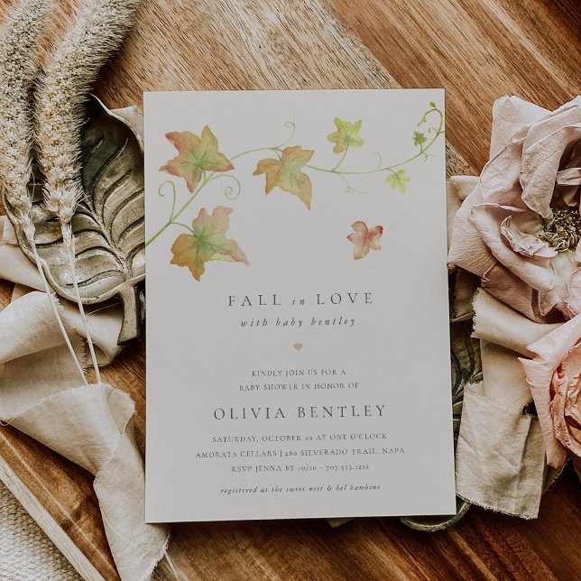 Herbst lässt moderne Herbstdusche Einladung (Von Creator hochgeladen)