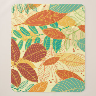 Herbst lässt nahtloses Muster Sherpadecke