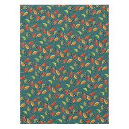 Herbst lässt Nüsse Kastanien Muster Eleganter Fall Tischdecke