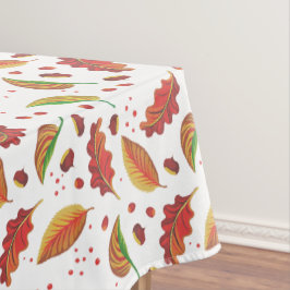 Herbst lässt Nüsse Kastanien Muster Eleganter Fall Tischdecke