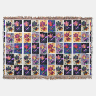 Herbst lässt rustikales Patchwork Quilt Collage Decke