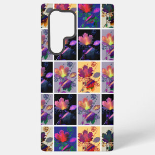 Herbst lässt rustikales Patchwork Quilt Collage Samsung Galaxy Hülle