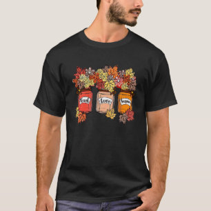 Herbst-Lehrer Dankbar Lehren Liebe Inspirieren Dan T-Shirt