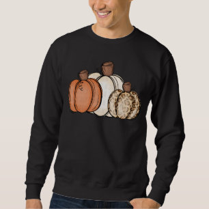 Herbst Leopard Wasserfarbe Pumpkin Sweatshirt