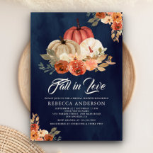 Herbst Liebe Terracotta Pumpkin Navy Brautparty