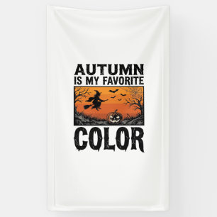 Herbst Lieblingsfarbe Halloween-Kürbis-Vektor Des Banner
