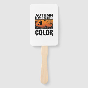 Herbst Lieblingsfarbe Halloween Kürbis Vektor Des Fächer