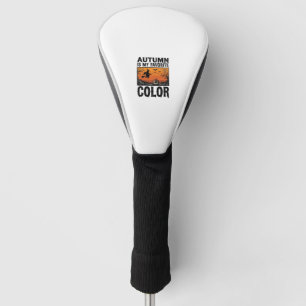 Herbst Lieblingsfarbe Halloween Kürbis Vektor Des Golf Headcover