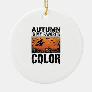 Herbst Lieblingsfarbe Halloween Kürbis Vektor Des Keramik Ornament