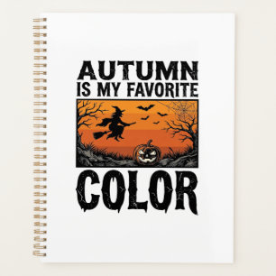 Herbst Lieblingsfarbe Halloween-Kürbis-Vektor Des Planer