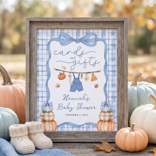 Herbst Little Pumpkin Karten und Geschenke Baby Sh Poster