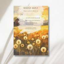 Herbst-Löwenzahn-Scheune Aquarell-Kunst-Hochzeit
