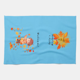 Herbst macht Spaß Geschirrtuch