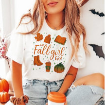 Herbst-Mädchen-Ära T-Shirt, Herbst-Mädchen T-Shirt