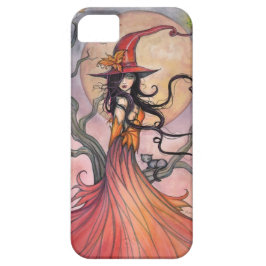 Herbst Magische Hexe und Katze Fantasie Kunst Case-Mate iPhone Hülle
