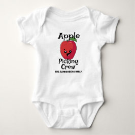 Herbst Matching Family Apple Picking-Crew Baby Strampler